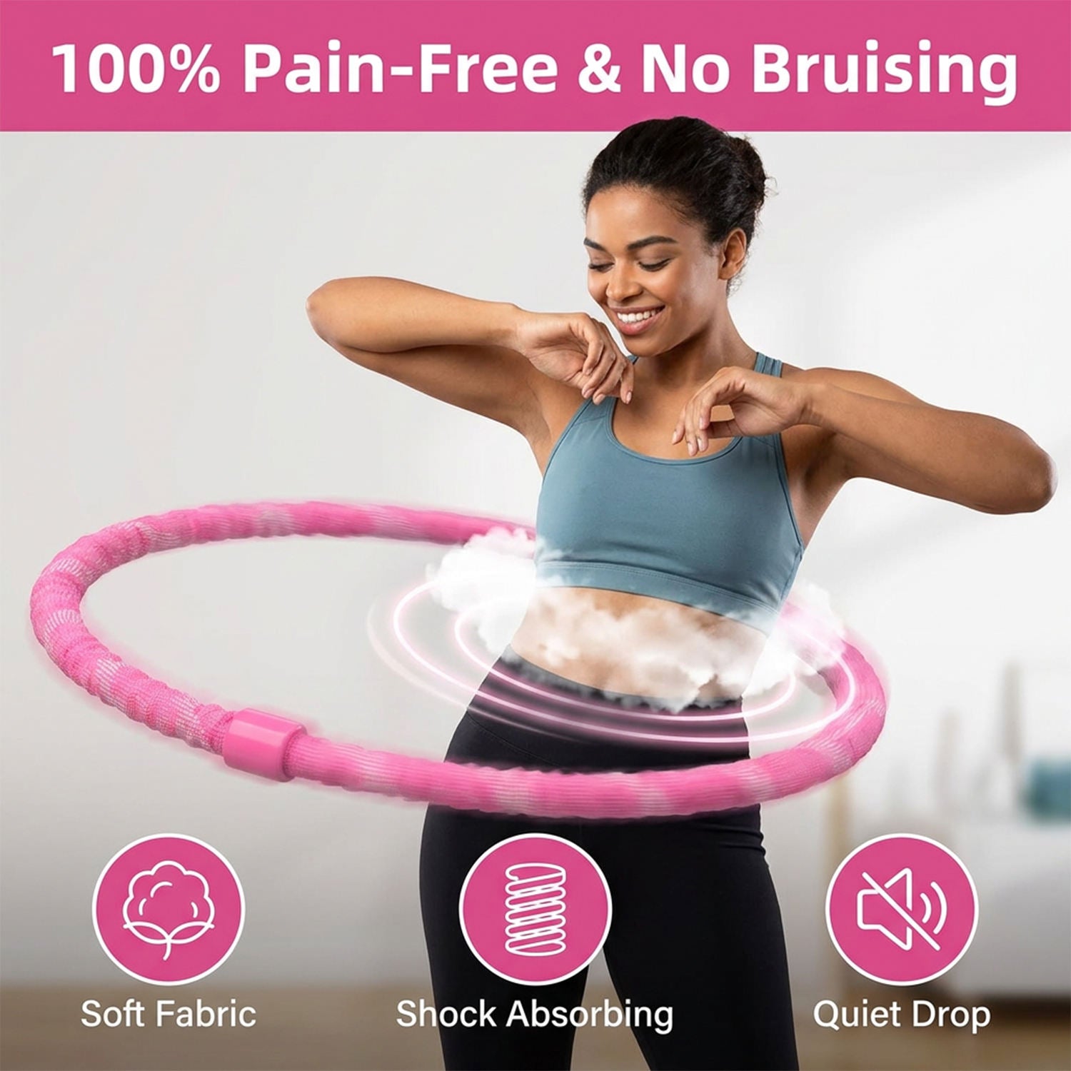 Fulala Plus™ - Soft Weighted Hoop (Soft Pink)